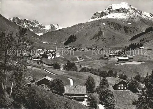 St Antoenien GR mit Scheienfluh und Schollberg Kat. St Antoenien