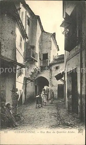 Constantine Une Rue du Quartier Arabe Kat. Algerien