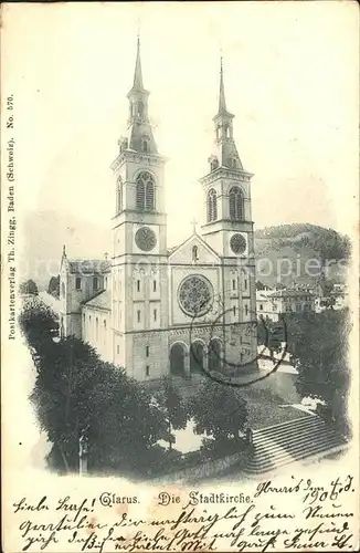 Glarus GL Stadtkirche Kat. Glarus