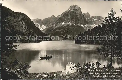 Obersee GL Gasthaus Obersee Landolt Kat. Kloental