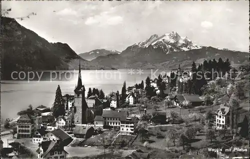 Weggis LU Vierwaldstaettersee und Pilatus Kat. Weggis