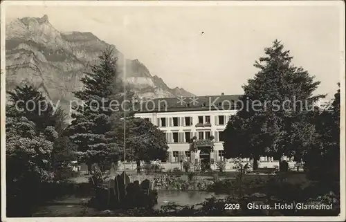 Glarus GL Hotel Glarnerhof Kat. Glarus