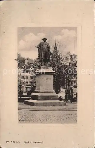 St Gallen SG Vadian Denkmal Kat. St Gallen