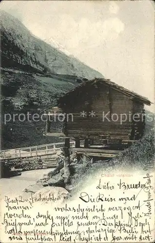 Wallis Valais Kanton Chalet Kat. Sion