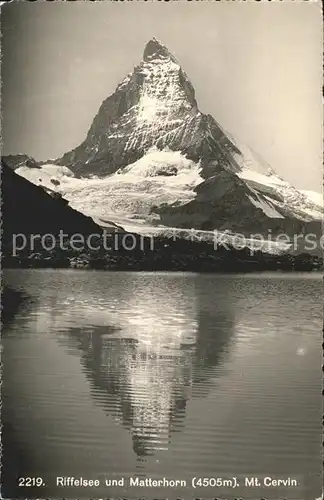 Matterhorn VS mit Riffelsee Kat. Matterhorn