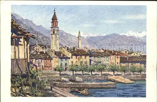 Ascona TI Kuenstlerkarte Zuppinger / Ascona /Bz. Locarno