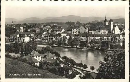 Aarau AG mit Aare Kat. Aarau