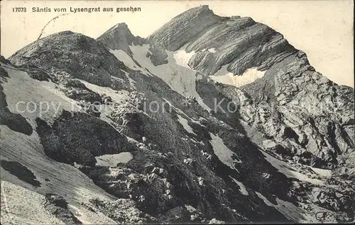 Saentis AR vom Lysengrat aus gesehen Kat. Saentis