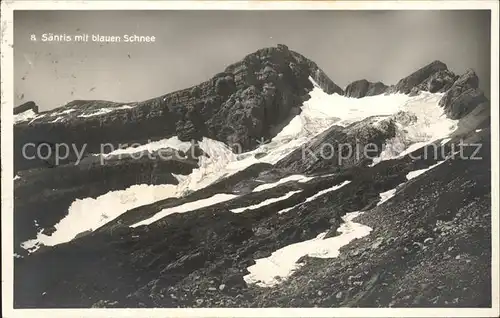 Saentis AR mit blauem Schnee Hotel Kat. Saentis