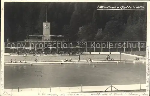 Interlaken BE Strandbad Kat. Interlaken