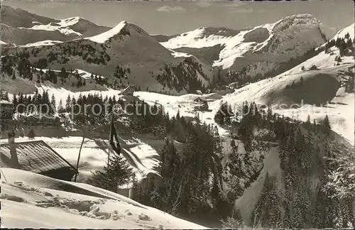 Stoos SZ Skigebiet Panorama Kat. Stoos