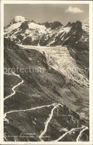 Grimsel Pass Blick auf Rhonegletscher / Grimsel /Rg. Innertkirchen