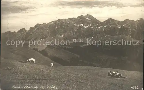 Saentis AR Blick von Hochalp Kat. Saentis