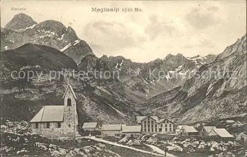 Meglisalp Altmann Saentis Kapelle Altmann Kat. Altmann