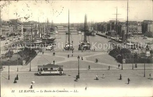 Le Havre Bassin du Commerce Bateaux Tram Kat. Le Havre