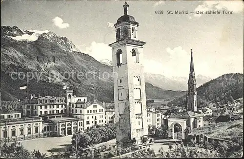 St Moritz GR Schiefer Turm Kat. St Moritz