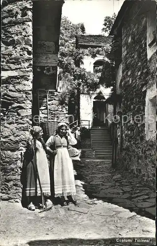 Tessin Ticino Costumi Ticinese Frauen  Kat. Lugano