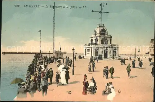 Le Havre Le Semaphore et les Jetees Kat. Le Havre