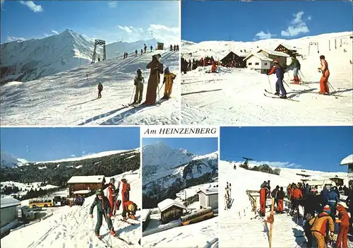 Heinzenberg GR Obertschappina Obergmeind Skilift Panorama Kat. 