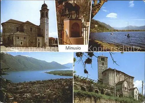 Minusio Locarno TI Chiesa San Rocco Lago Maggiore Vista generale Chiesa San Quirico / Minusio /Bz. Locarno