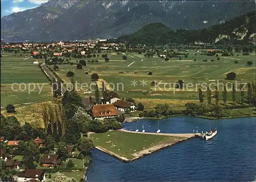 Interlaken BE Strandhotel Restaurant Motel Neuhaus am Thunersee Kat. Interlaken