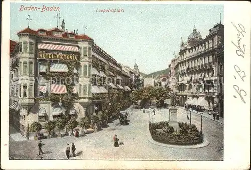 Baden Baden Leopoldsplatz Kat. Baden Baden