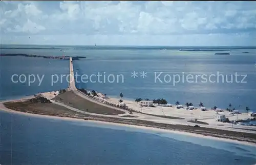 Florida Keys Bahia Honda Bridge Overseas Highway aerial view