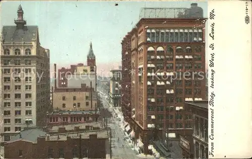 Saint Louis Missouri Looking West from Commerical Building Kat. United States