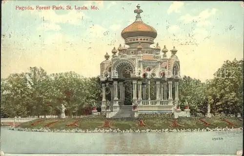 Saint Louis Missouri Pagoda Forest Park Kat. United States