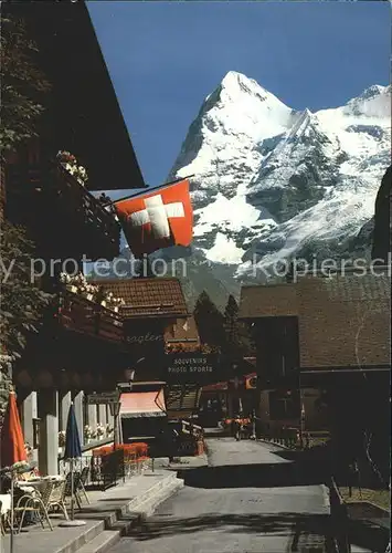 Muerren BE Dorfmotiv mit Eiger Kat. Muerren