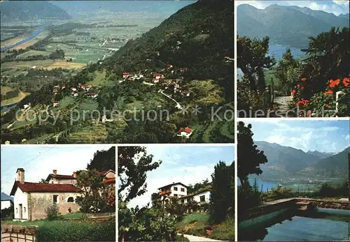 Orgnana Magadino Total und Teilansichten am Lago Maggiore / Magadino /Bz. Locarno