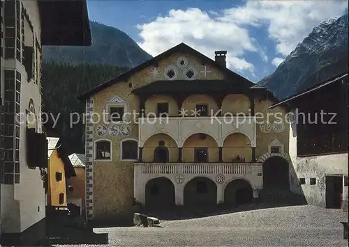 Bad Scuol Alpines Heilbad Unterengadiner Heimatmuseum Kat. Scuol