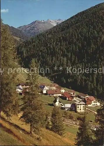 S-charl Ortsansicht mit Alpenblick / Scuol /Bz. Inn