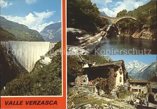 Verzasca Diga di Vogorno Ponte dei Salti Lavertezza Sonogno / Locarno /