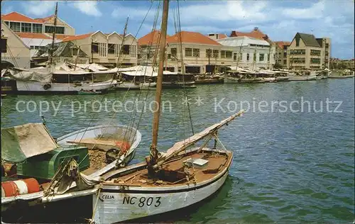 Venezuela Watrfront showing barks schooners bringing fruit  Kat. Venezuela