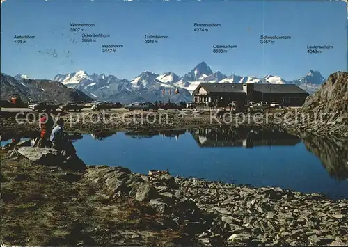 Nufenenpass Restaurant Nufenenpassh?he mit Alpenpanorama / Nufenen /Rg. Ulrichen