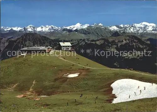 Schoenbueel Lungern Hotels Restaurants Bellevue und Sporting mit Titlis und Sustenhorn / Lungern /Bz. Obwalden