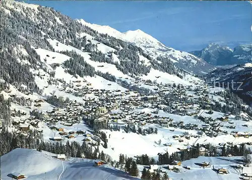 Adelboden Totalansicht mit Niesen Kat. Adelboden