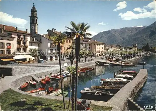 Ascona TI Partie am Bootshafen / Ascona /Bz. Locarno