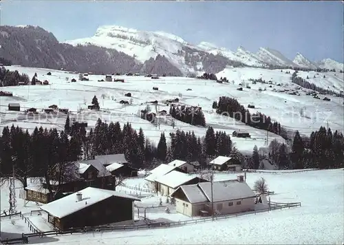 Schwendi Wildhaus mit Churfirsten Kat. Wildhaus Lisighaus