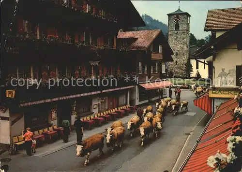 Adelboden Z?glete in der Dorfstrasse Kat. Adelboden