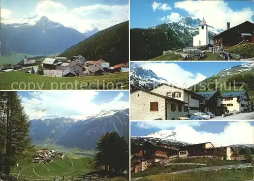 Wergenstein GR am Schamserberg Piz Vazan Ferienheim Dorfpartien Kat. Wergenstein