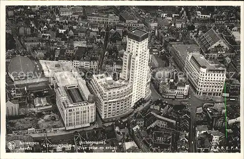 Anvers Antwerpen Torengebouw vue aerienne Kat. 