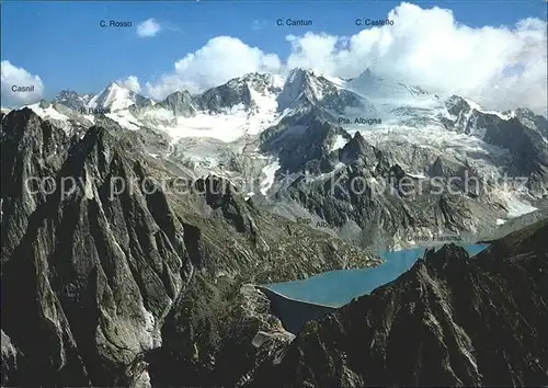 Albigna Lago da l Albigna e Capanna Albigna Val Bregaglia Kat. Albigna