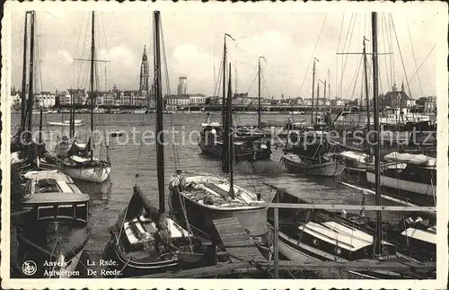 Anvers Antwerpen La Rade Bateaux Kat. 