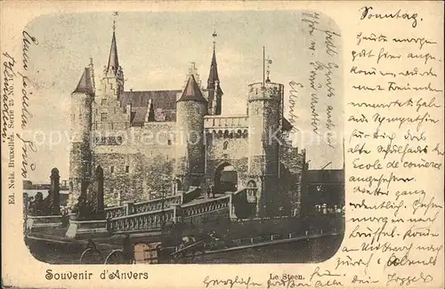 Anvers Antwerpen Le Steen Chateau Kat. 