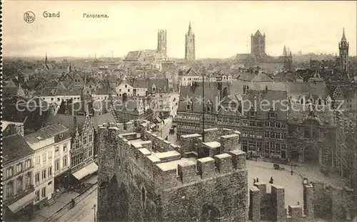 Gand Belgien Panorama Eglise Tour Kat. Gent Flandern