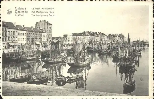 Ostende Flandre Dock Montgomery Bateau Kat. 