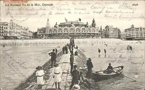 Ostende Flandre Kursaal vue de la Mer Kat. 