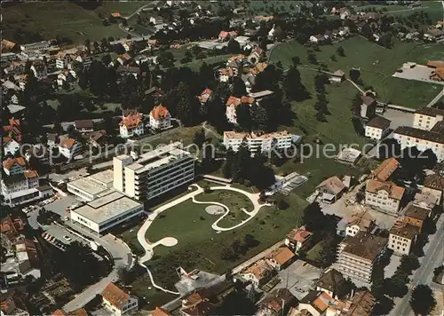 Herisau AR mit Bezirksspital Fliegeraufnahme Kat. Herisau